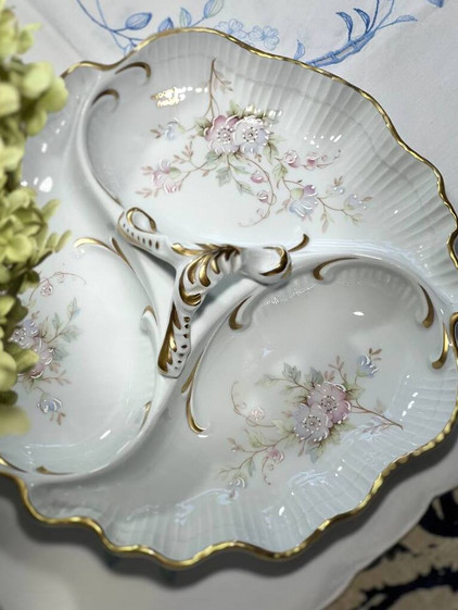 Фарфоровая Кабаретка Porcelaine de Limoges O.R LIMOGES FRANCE