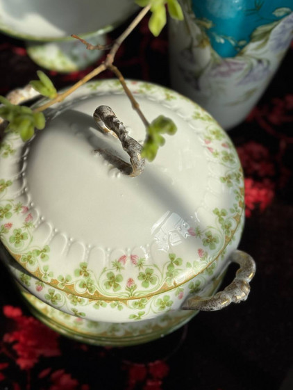 Антикварная Кассероль LATRILLE FRERES  LIMOGES FRANCE